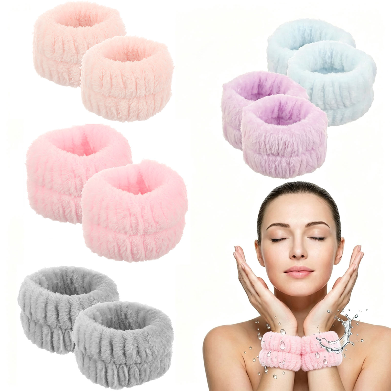 Spa Y Wellness - 2Pcs Wrist Band Washing Face Spa