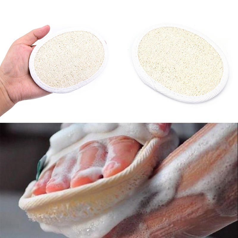 Body Loofah Natural - 1PCS Natural Loofah Luffa Sponge Face