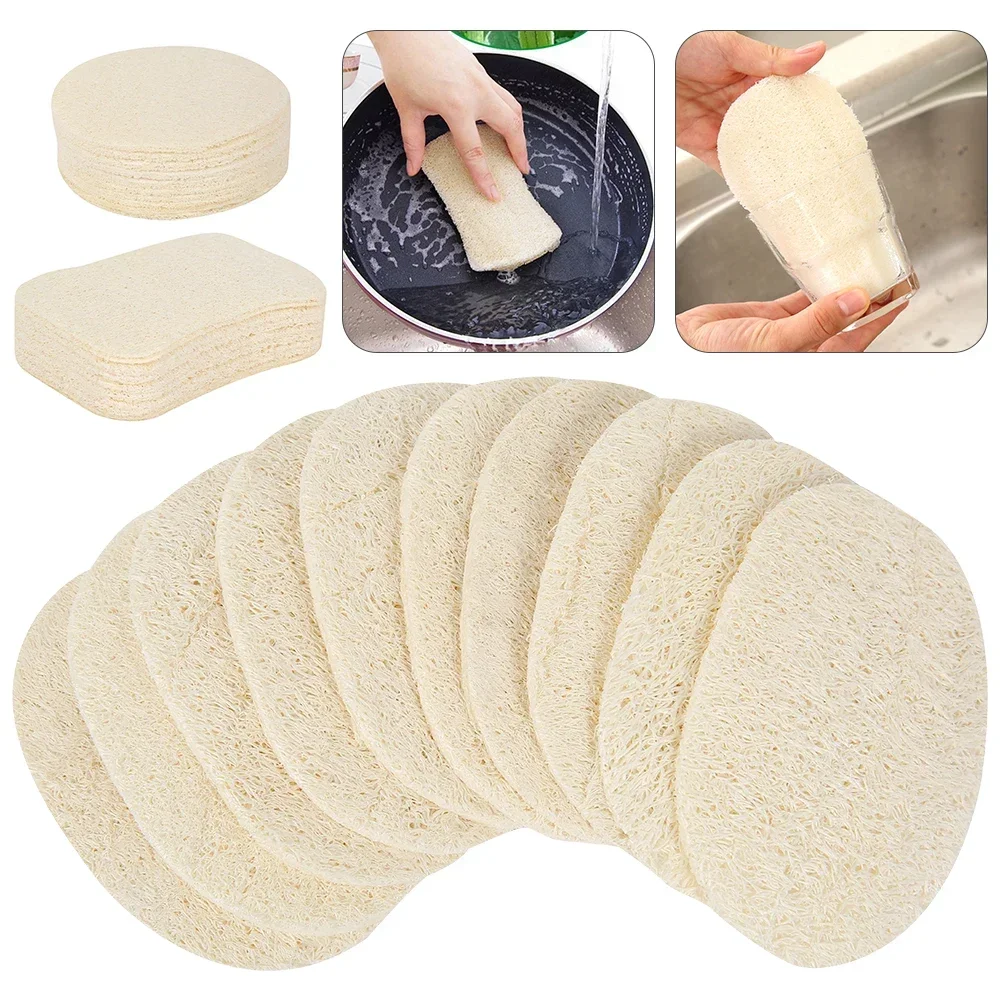 Body Loofah Natural - 5 Pcs Natural Luffa Dish Washing