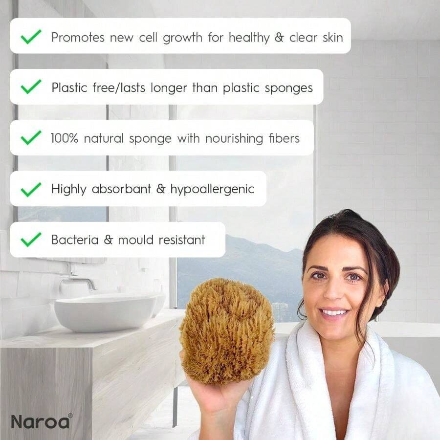 【New style】Naroa Exfoliating N - Body Loofah Natural recension och pris