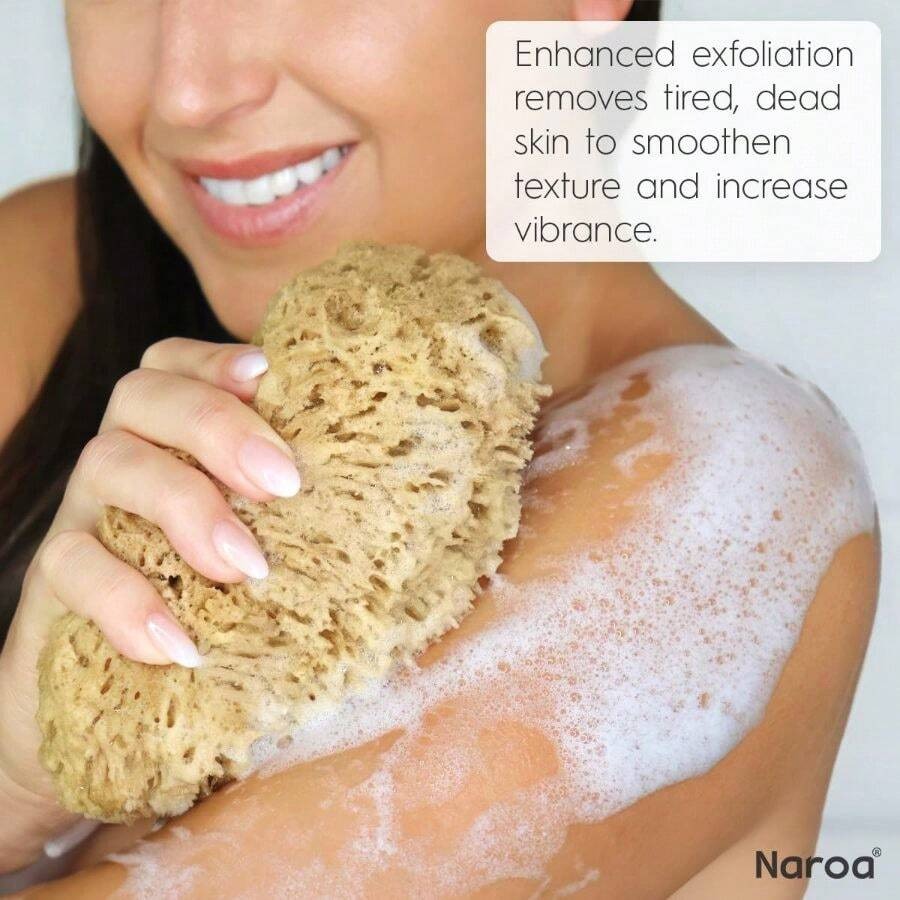 【New style】Naroa Exfoliating N - Body Loofah Natural recension och pris
