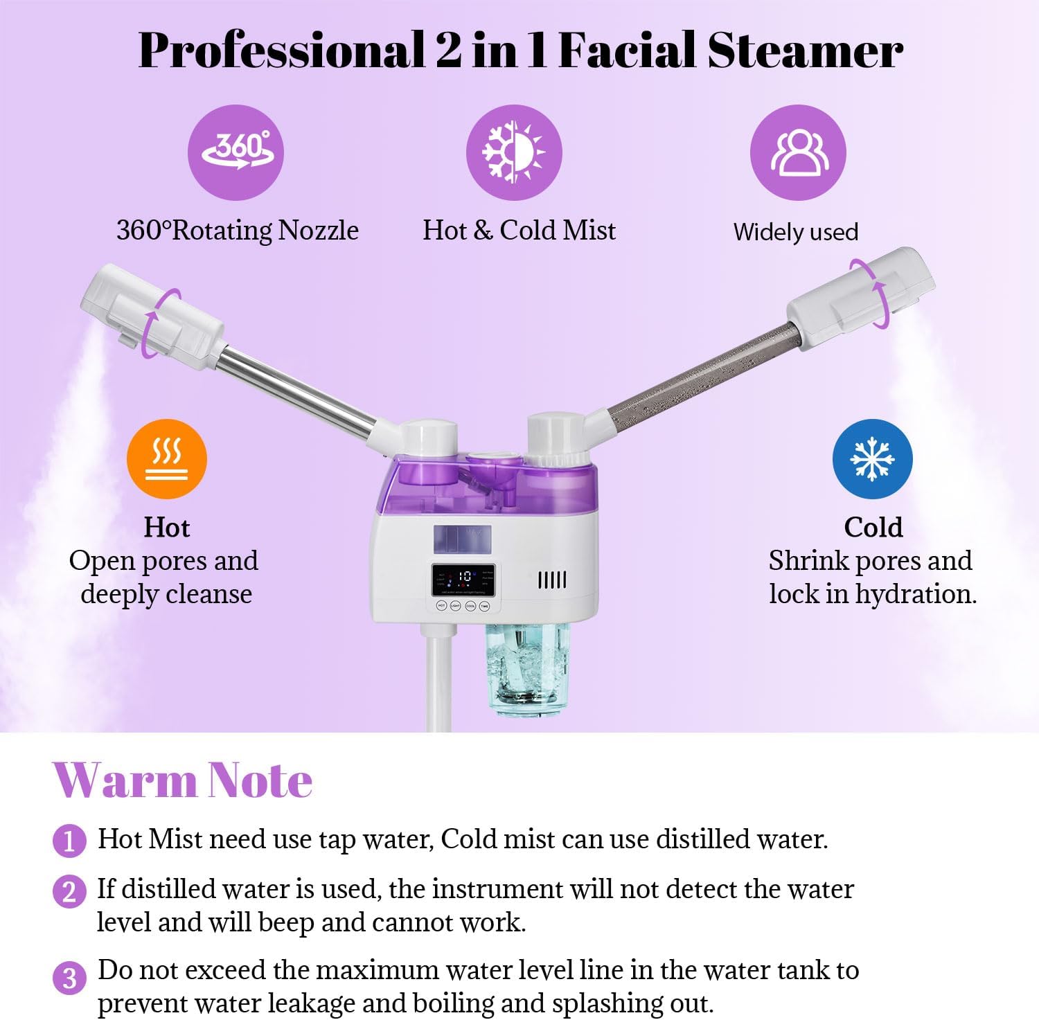 2 in 1 Ozone Facial Nano Hot C - Facial Steamer Nano recension och pris