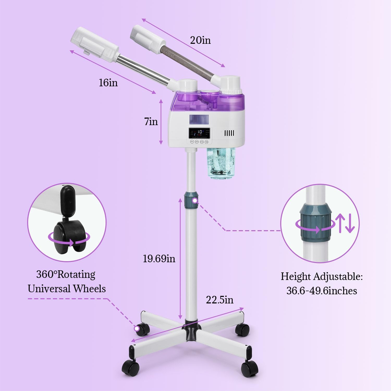 2 in 1 Ozone Facial Nano Hot C - Facial Steamer Nano recension och pris