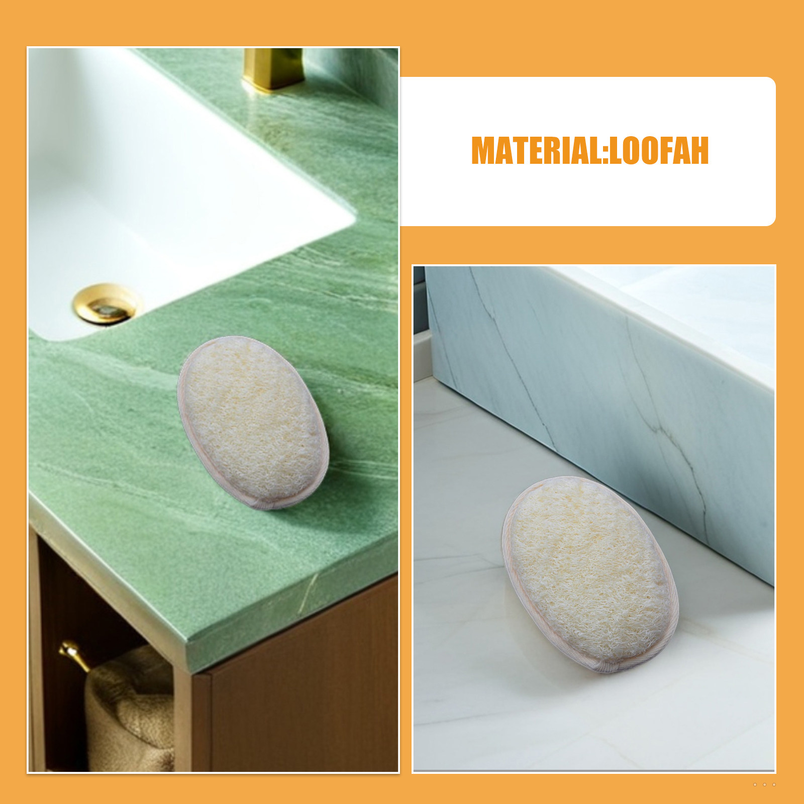 4Pcs Pure Natural Loofah Spong - Body Loofah Natural recension och pris