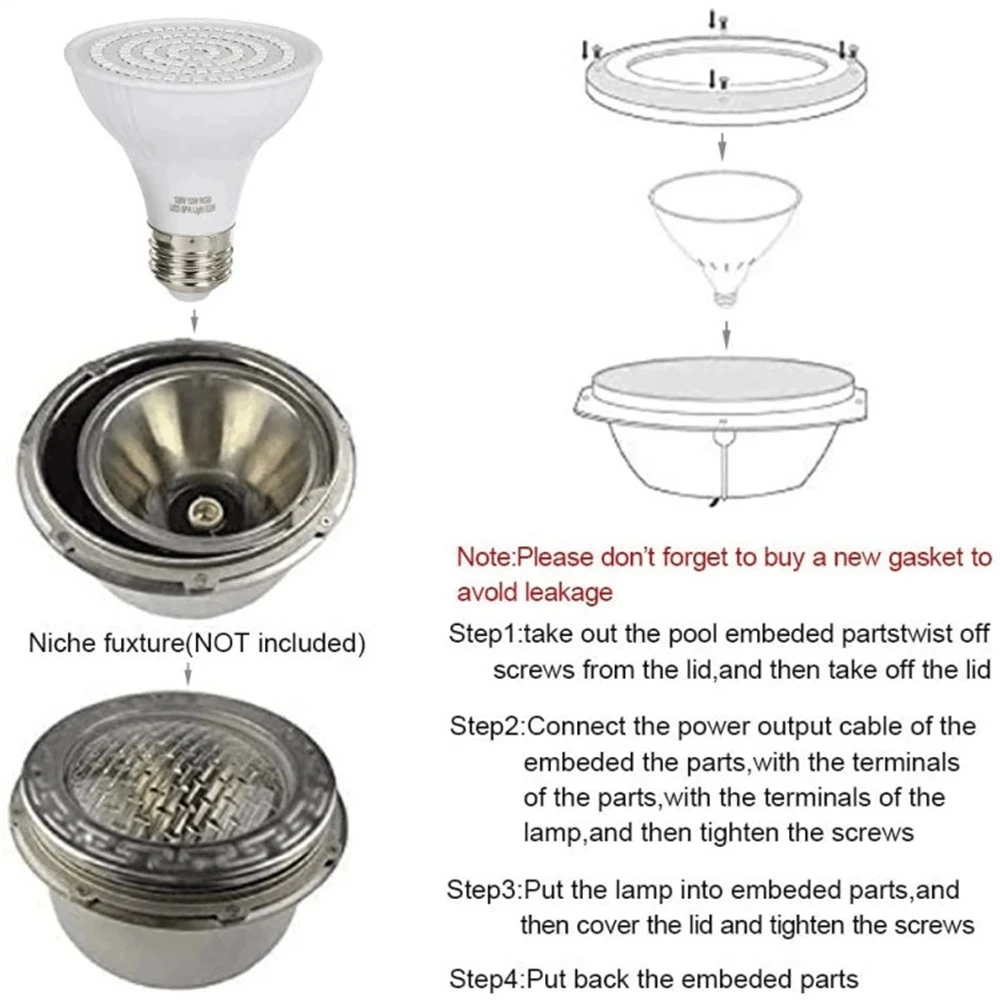 LED Swimming Pool Light E27 E2 - Xy Spa & Wellness Reviews recension och pris
