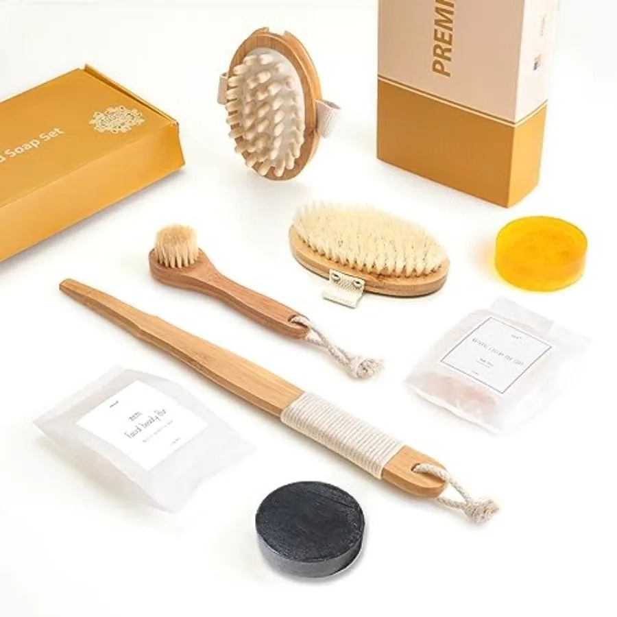 All Natural Soap and Dry Brush - Body Loofah Natural recension och pris