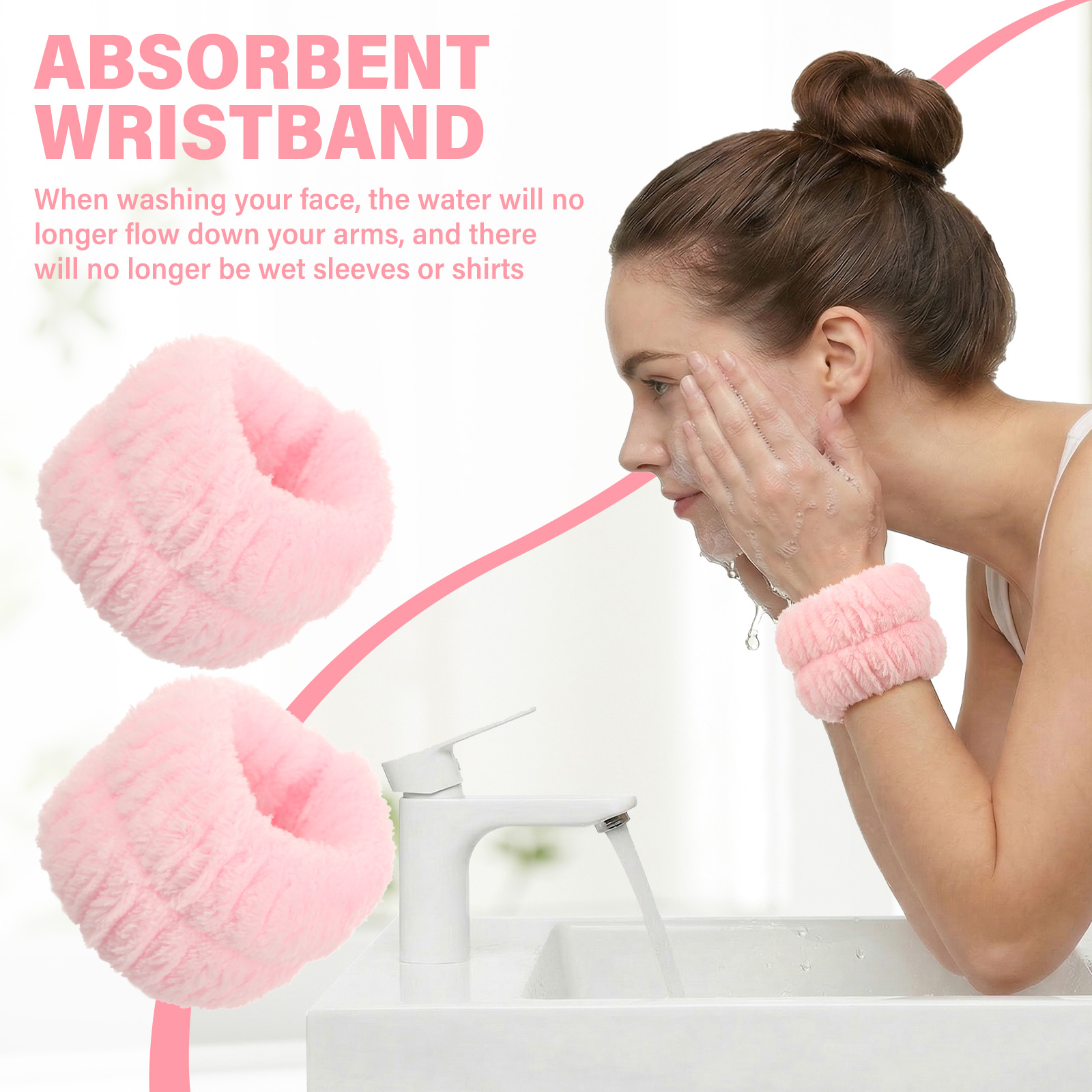 2Pcs Wrist Band Washing Face S - Spa Y Wellness recension och pris