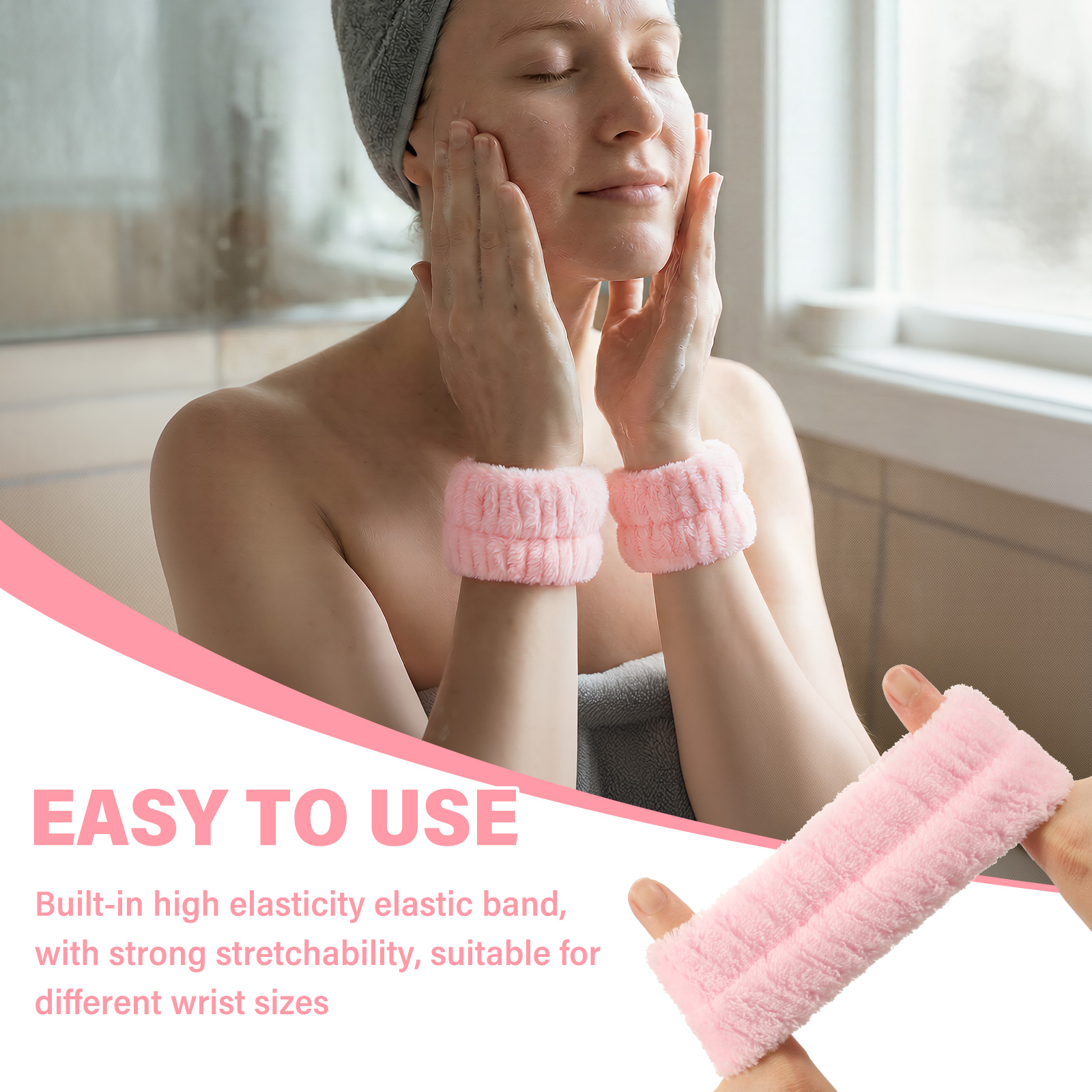 2Pcs Wrist Band Washing Face S - Spa Y Wellness recension och pris