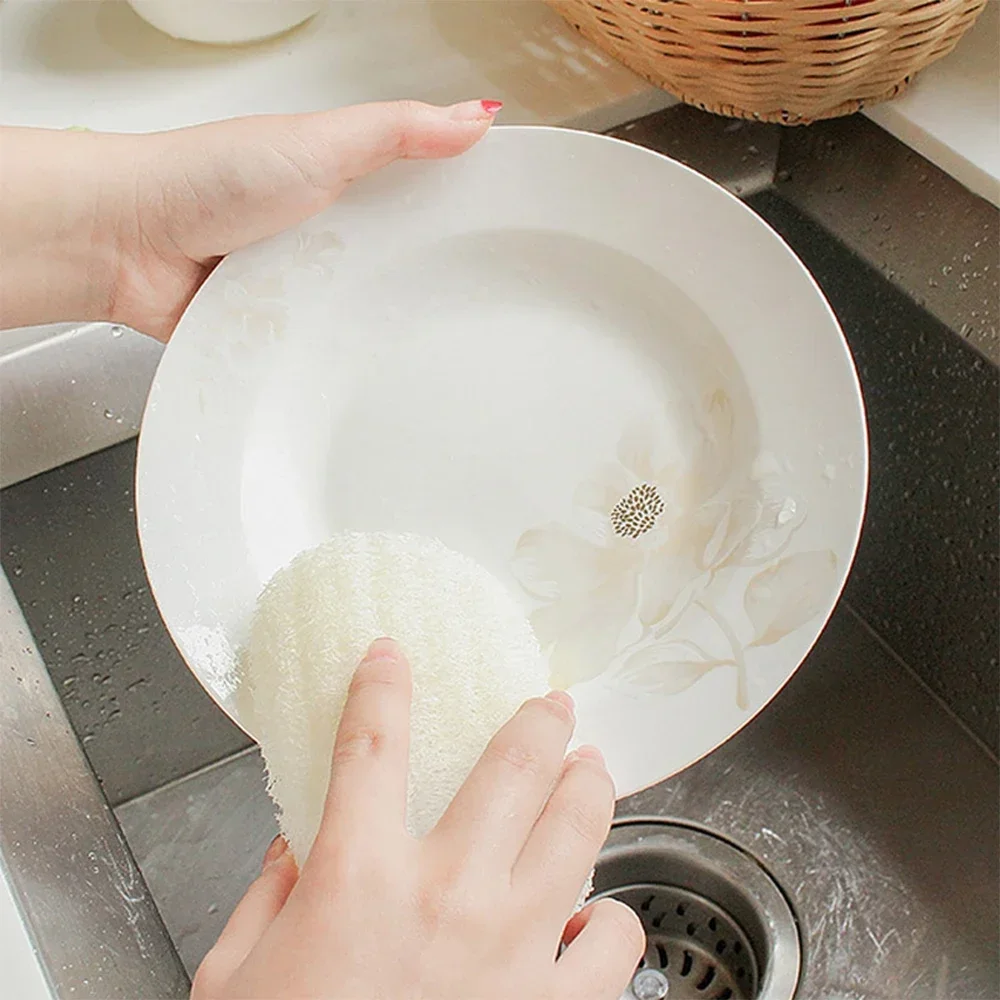 5 Pcs Natural Luffa Dish Washi - Body Loofah Natural recension och pris