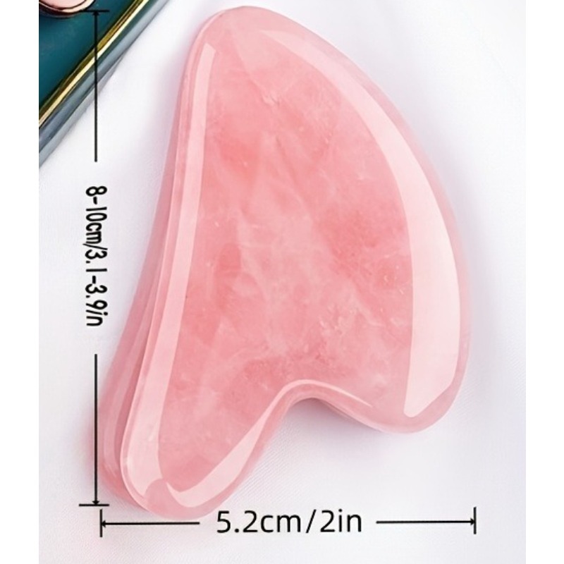 Natural Rose Quartz Heart Gua  - Spa Wellness Nature recension och pris