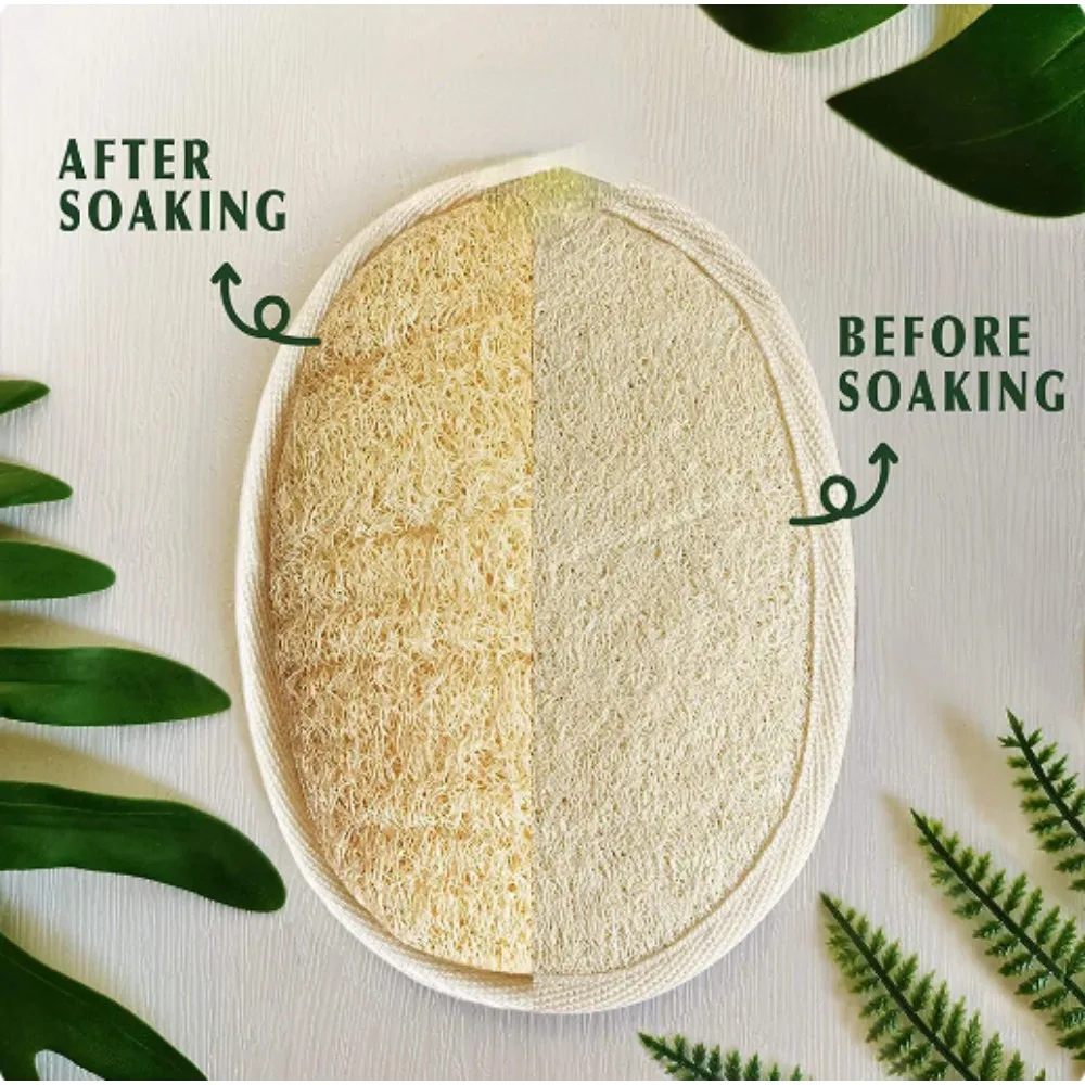 Natural Loofah Bath Brush Soft - Body Loofah Natural recension och pris